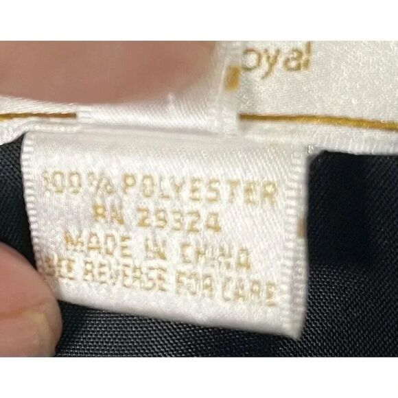 VIE BY VICTORIA ROYAL Black Beaded Embroidered Top Size 12 - Picture 7 of 10